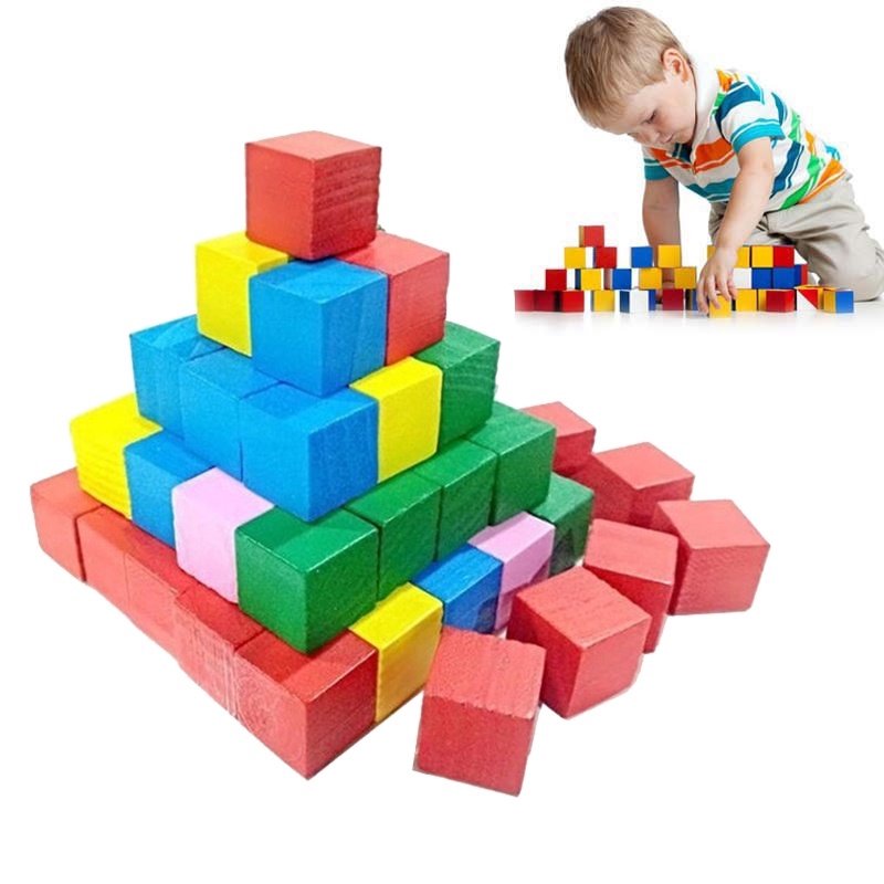 baby with building blocks