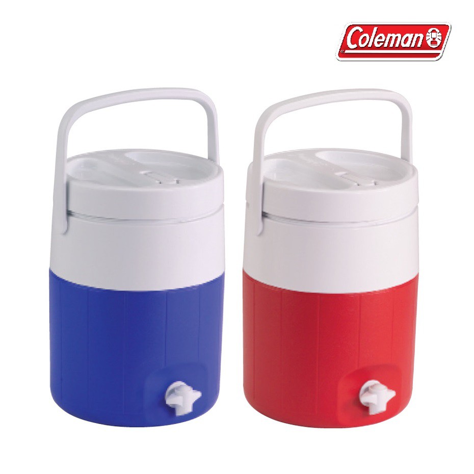 coleman jug with water carrier