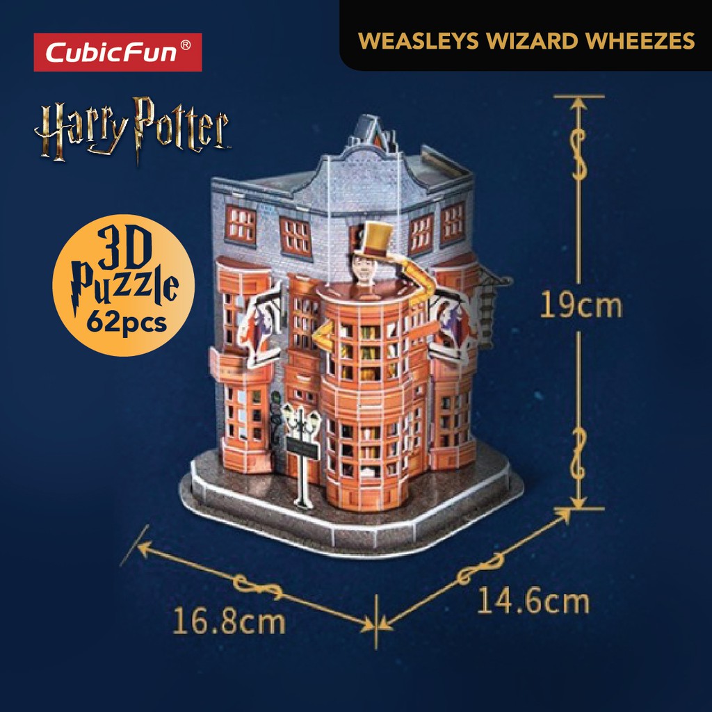 3D Puzzle Harry Potter Weasleys Wizard Wheezes Cubic Fun 