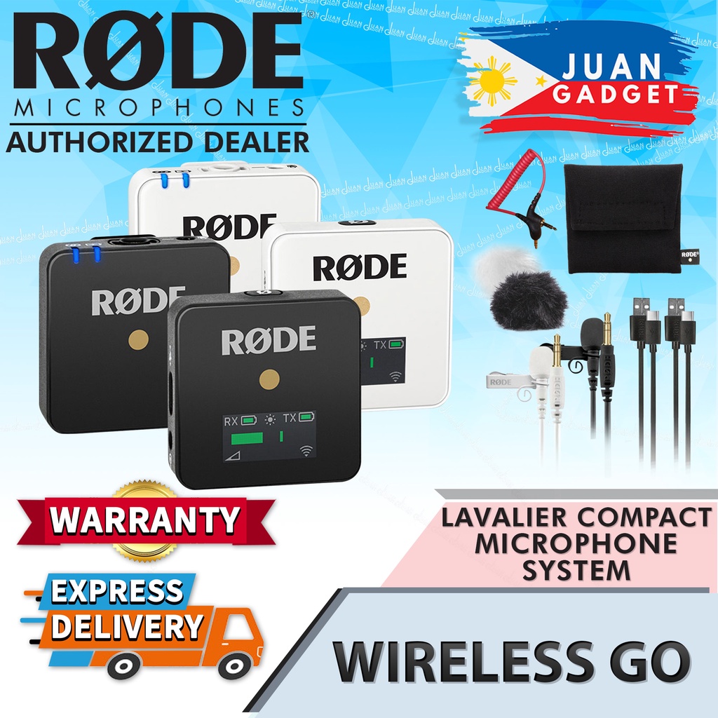 Rode Wireless GO Compact Wireless Microphone System (2.4 GHz) for Vlog