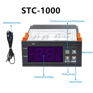 STC-1000 Intelligent Digital Display Temperature and Humidity Controller Humidity Meter Thermostat