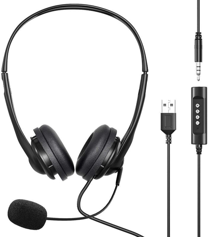 headset with usb and 3.5 mm