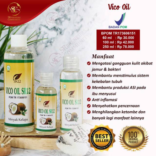 Vco Virgin Coconut Oil Sr12 Pure 100 Coconut Oil Small Juice Manfaat Philipes