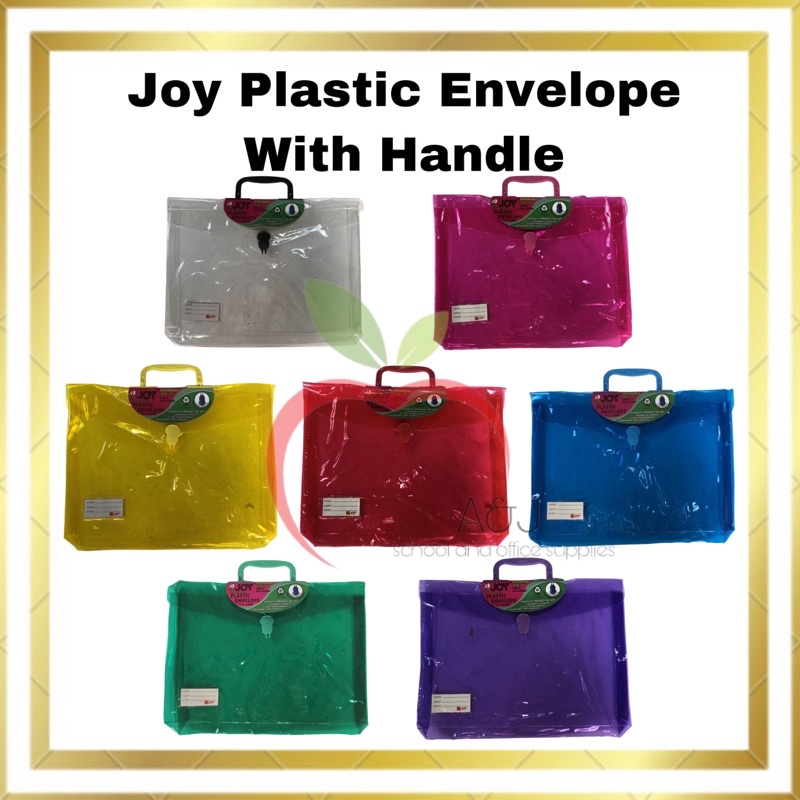 Joy Expandable Plastic Envelope Push Lock Long with Handle Shopee Philippines