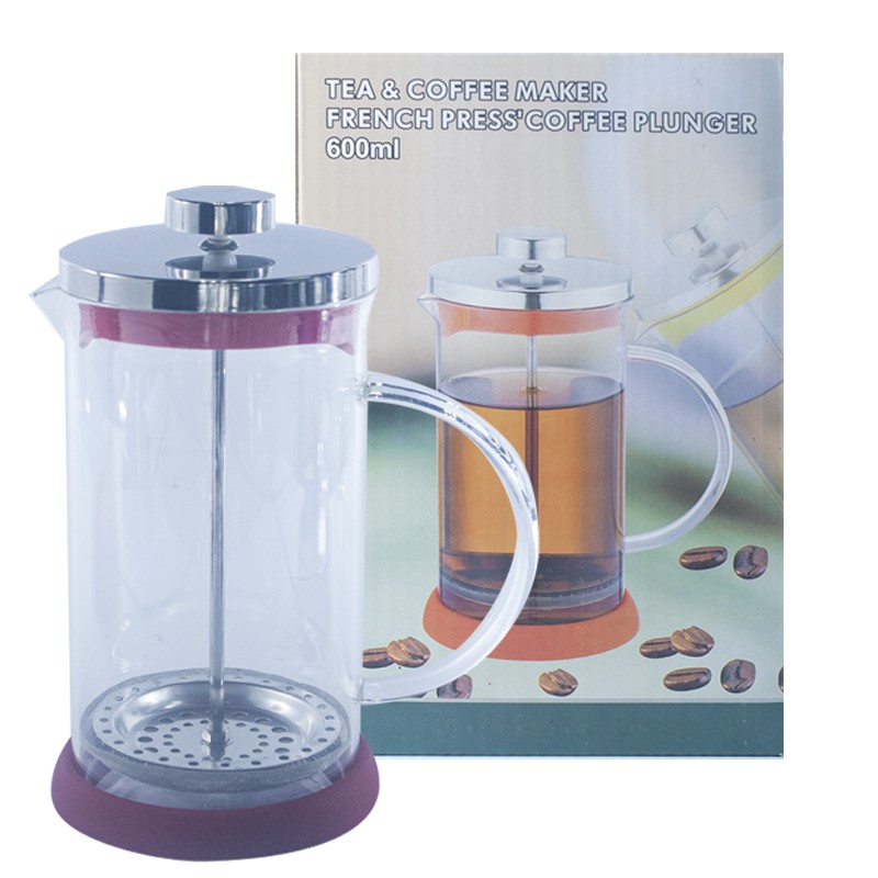 Gaisano Tea and Coffee Maker French Press Coffee Plunger with Rubber