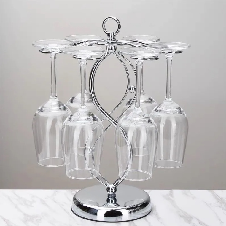 Wine glass Rack Goblet holder Upside down hanging cup holder Countertop