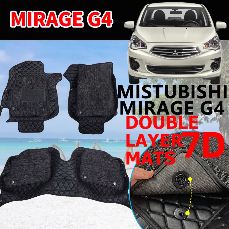 20142022 Mitsubishi Mirage G4 Matting 2Layers Car Floor Mats Mirage