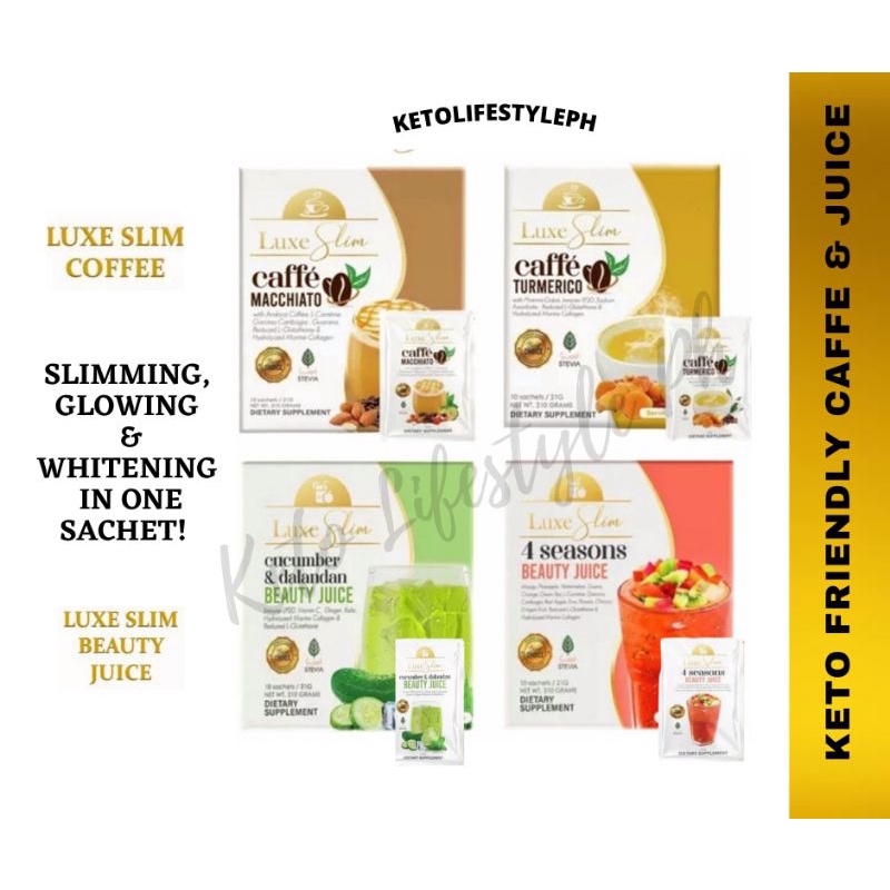Luxe Slim Coffee & Beauty Juice 1box (Caffe Machiatto,Caffe Turmerico