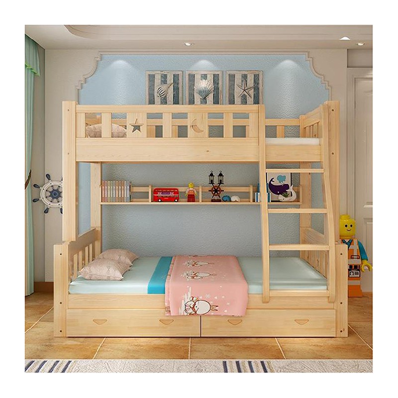 Double Deck Bed Design Wood