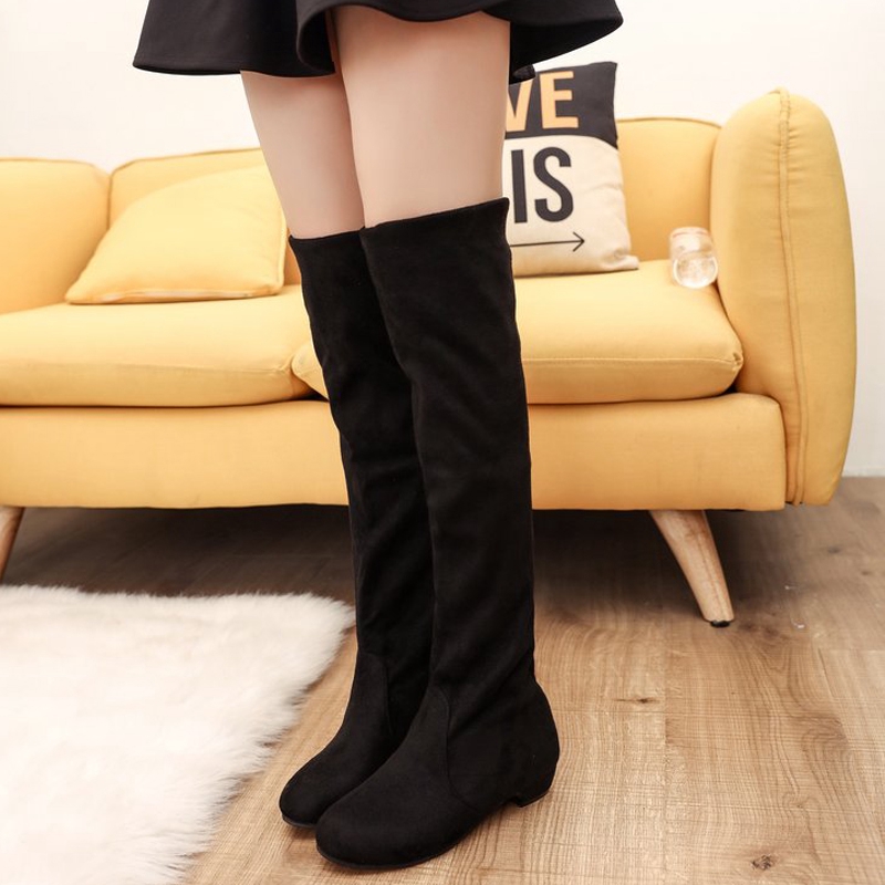 cloth thigh high boots