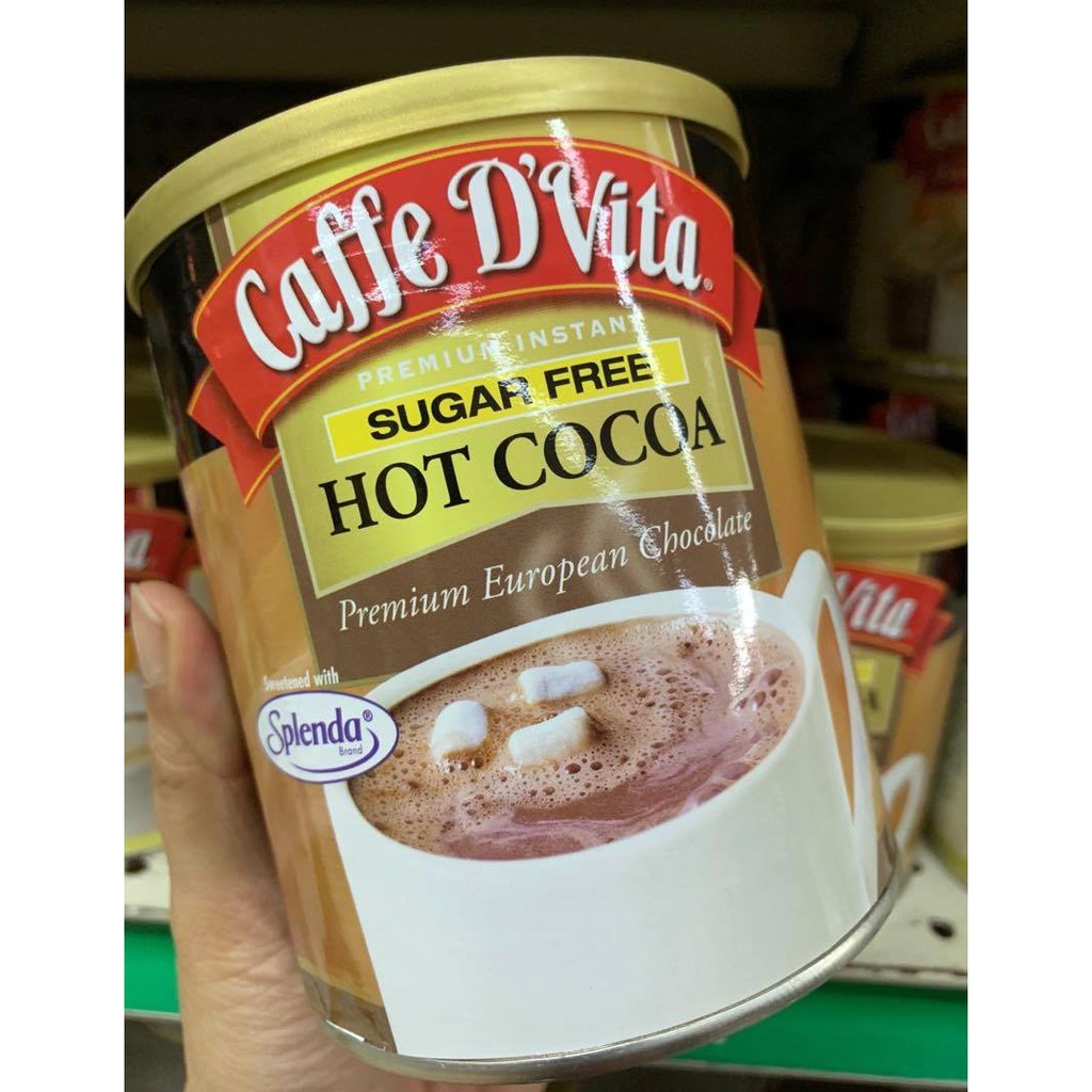 Caffe D'Vita Sugar Free Hot Cocoa chocolate drink with Splenda