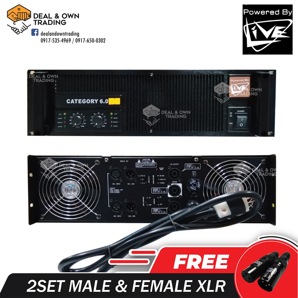Live Category 6.0 Powered Amplifier Shopee Philippines