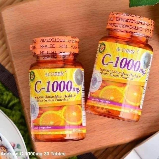 Athentic Acorbic Vitamin C 1000mg With Rosehips Shopee Philippines