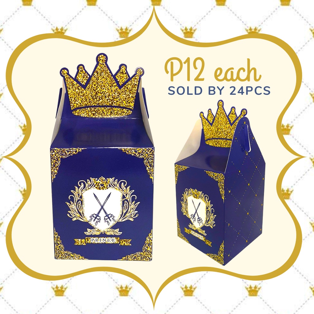 FP1025 (24 PCS) Royal Prince Crown Loot Bag Loot Party Favor Souvenir