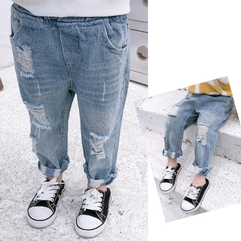 light blue ripped jeans for boys