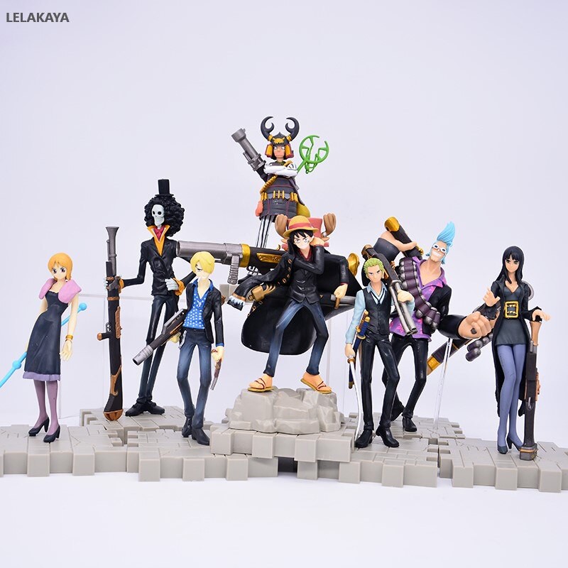 9pcs Set Anime Action Figure One Piece Luffy Zoro Sanji Nami Franky Robin Film Strong World Ver Mode Shopee Philippines