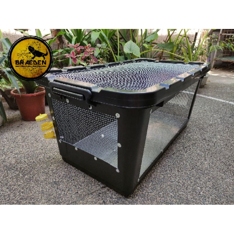 100L Bin Cage / Enclosure For Snake, Bearded Dragon, Gecko, Iguana