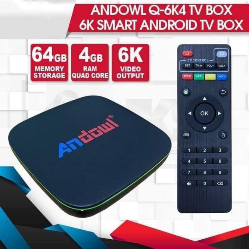 Andowl Q K4 Tv Box 4g Ram64g Memory Storage Shopee Philippines