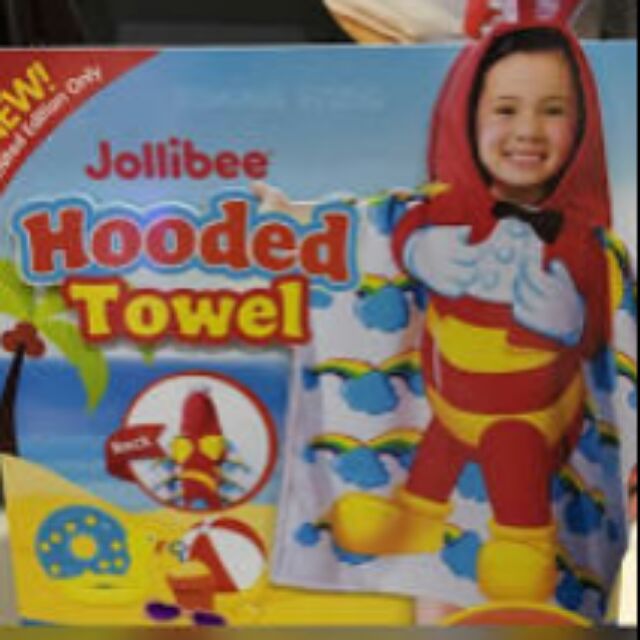 jollibee hooded towel