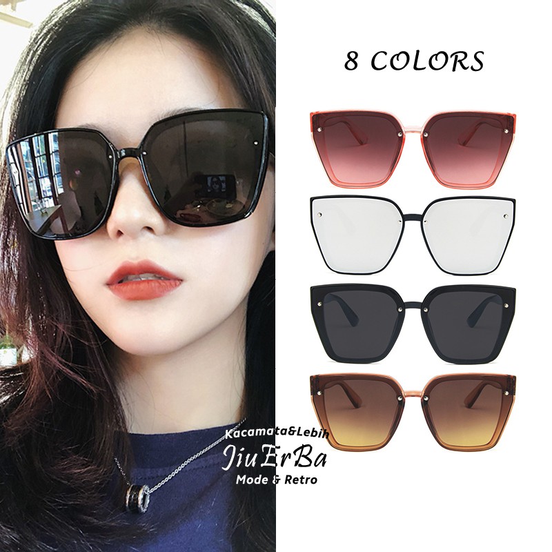 【Local Stock】Korean Fashion Design Oversized Irregular Frame Sunglasses ...