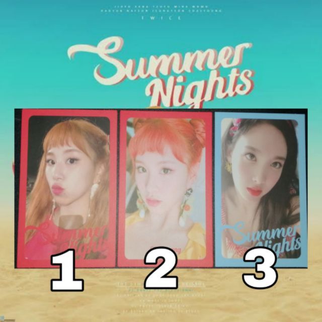 Twice Summer Nights Dance The Night Away Photocards Shopee Philippines