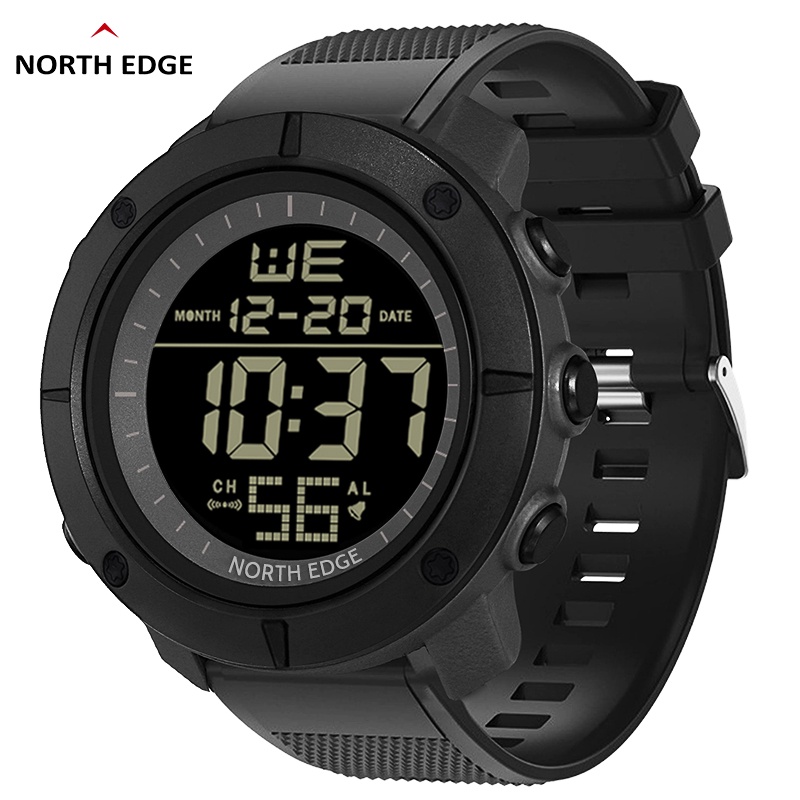 NORTH EDGE TANK Men's Digital Military Watches 50M Waterproof Sports Stopwatch Watches For Men