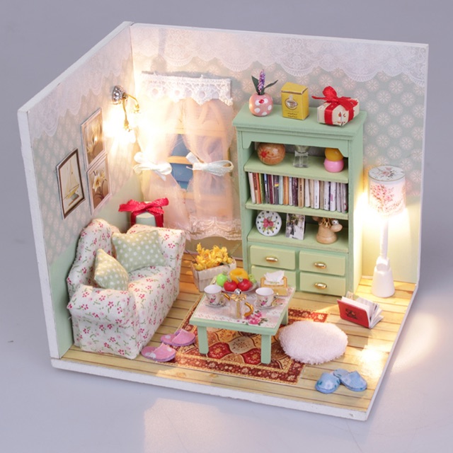 miniature dollhouse family