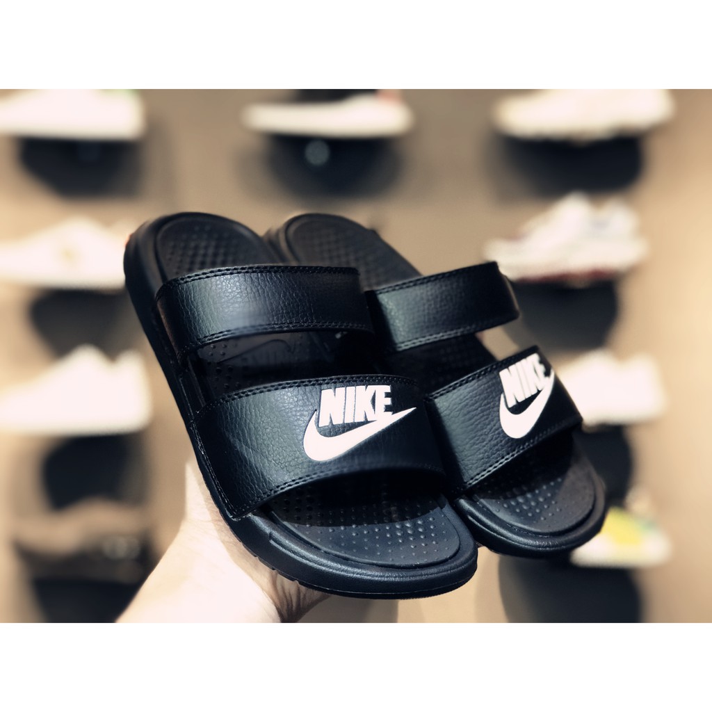 nike benassi duo black