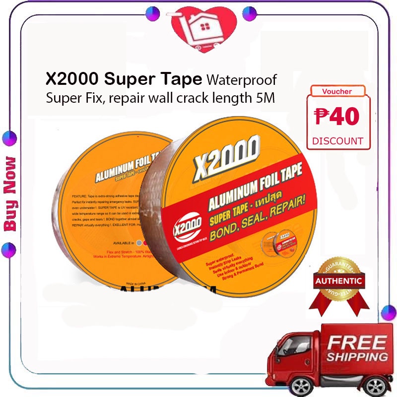 COD Super Tape X2000 Self Adhesive Waterproof Tape Aluminum Foil Tape ...