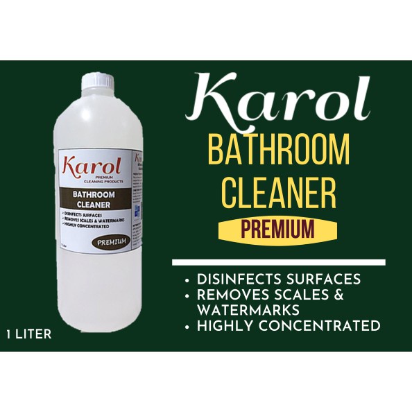 KAROL Bathroom Cleaner 1 Liter (Tile & Tub Stain Remover) Shopee