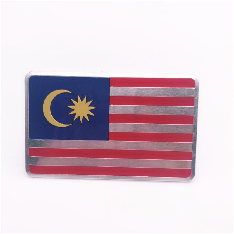 Aluminum Alloy Rectangle Styling Malaysia National Emblem Malaysian