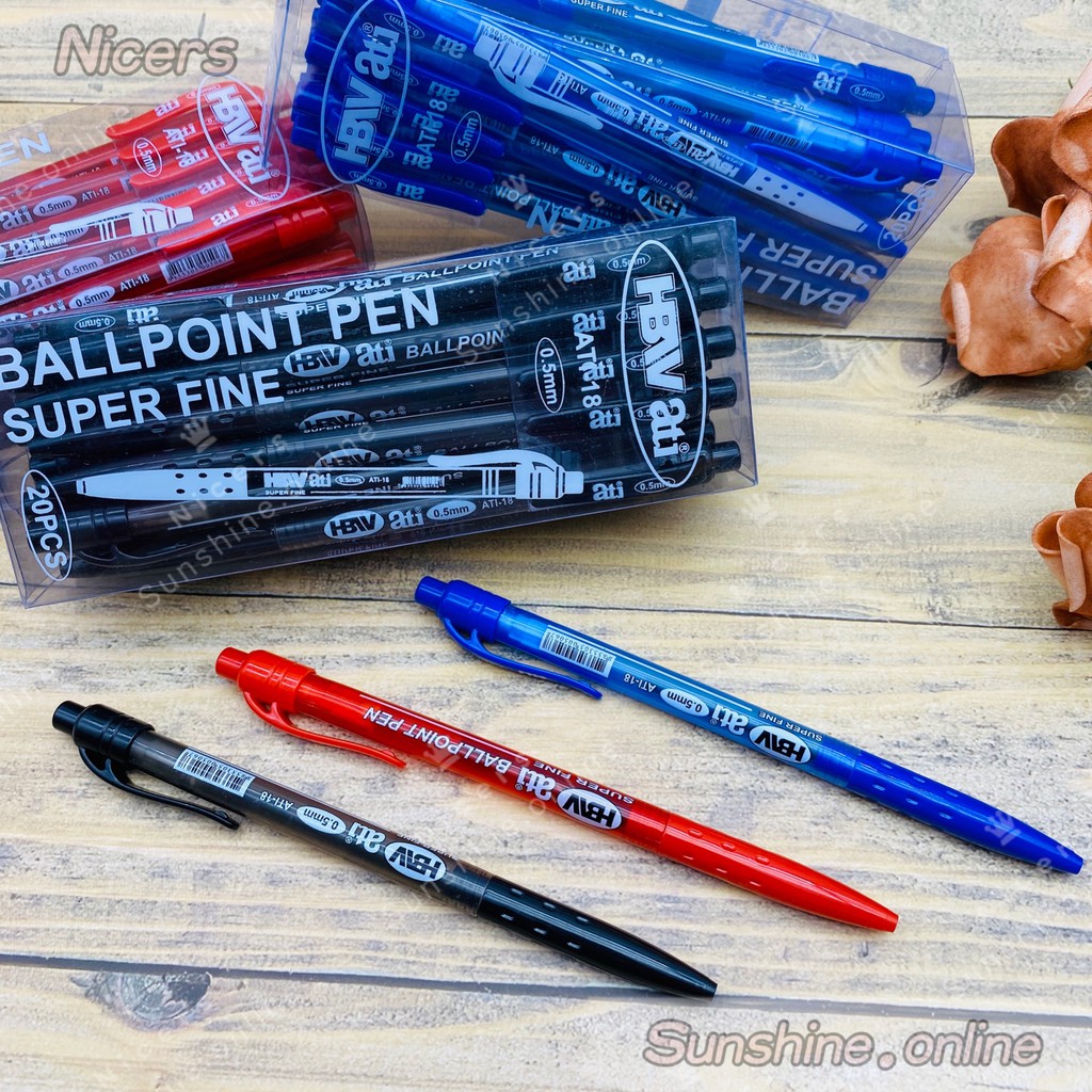HBW Original ATI18 Ballpen Ballpoint pen HBW ATI 20pcs Shopee