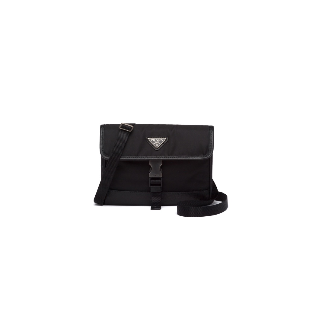 Prada Shoulder Strap Nylon Buckle Sling Bag for Men Crossbody Messenger  Black Phone Shoulder Bag | Shopee Philippines