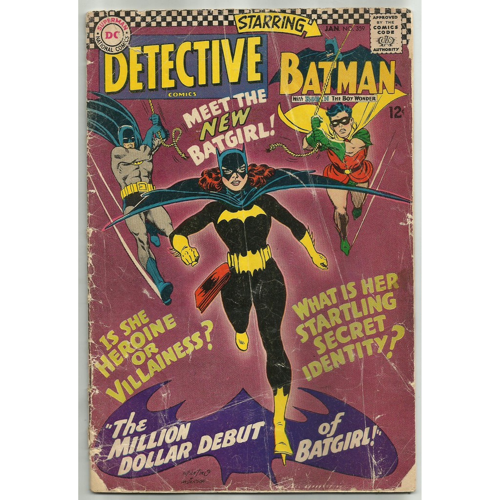 Detective Comics 359 (1967) FRG+ Intro Batgirl (Batgirl movie coming!).  Batman appearance | Shopee Philippines