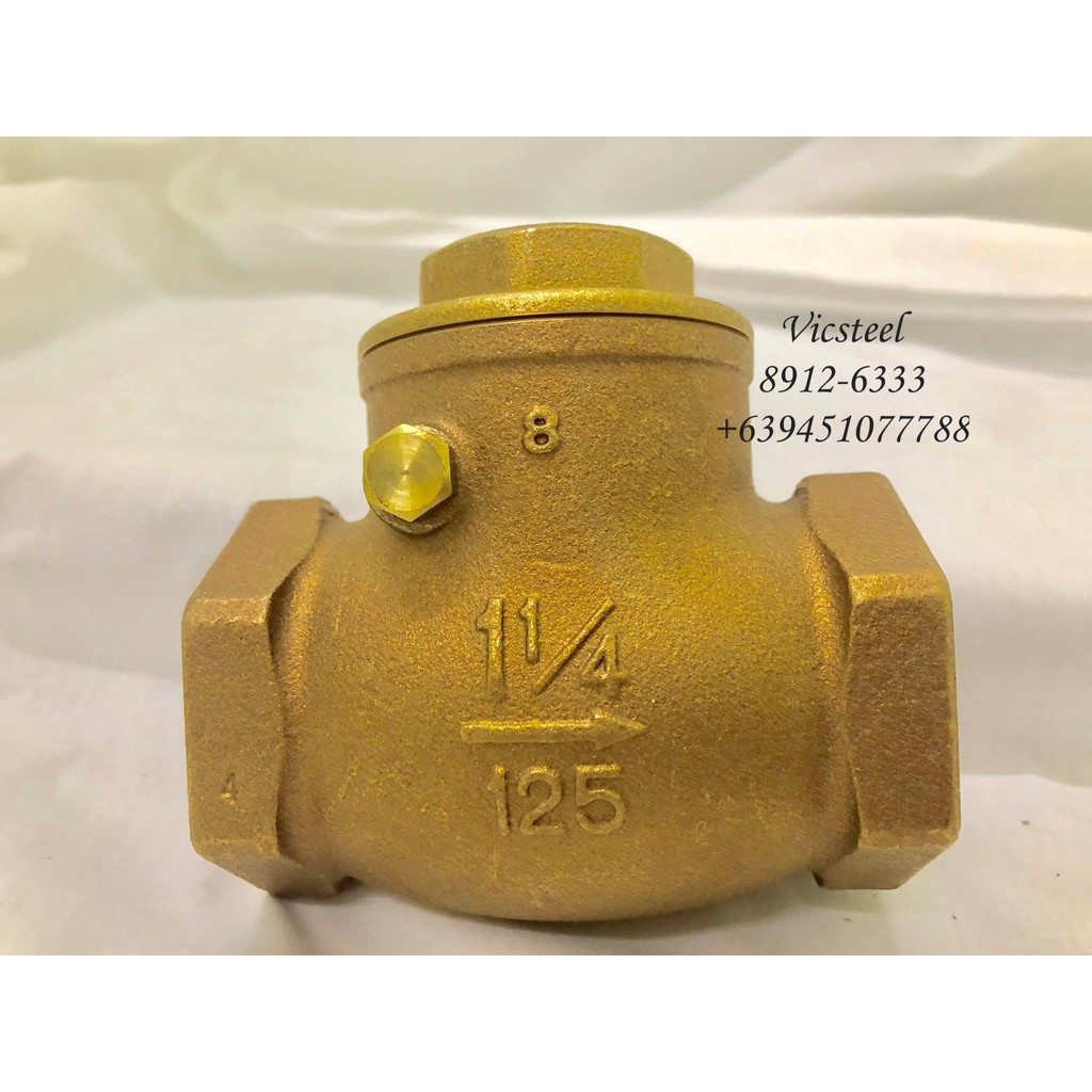 Kitz Swing Check Valve Brass 1/2 to 1 1/2 inches Shopee Philippines