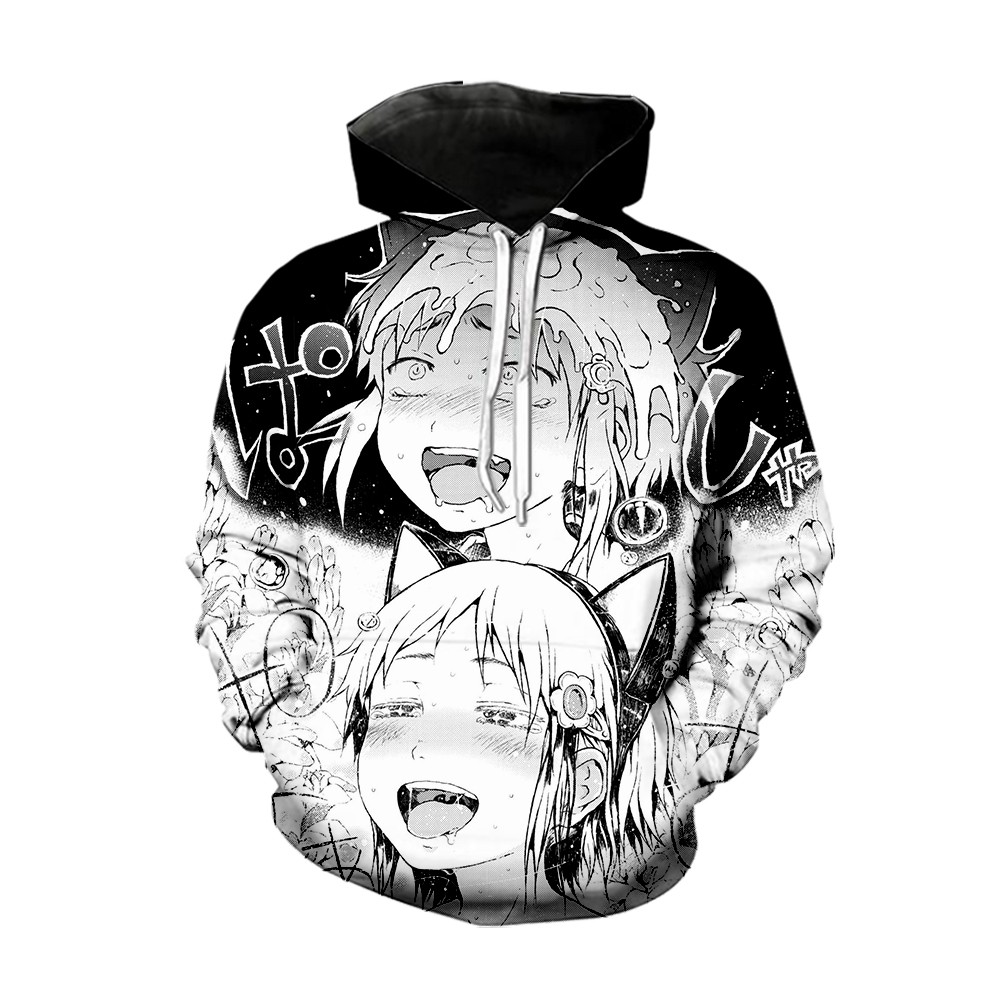 ahegao hoodie pizza