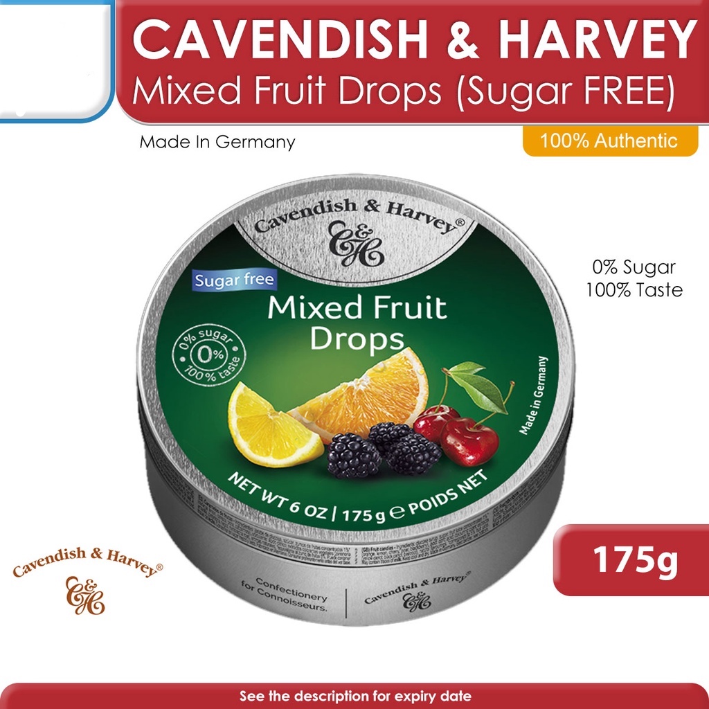 CAVENDISH & HARVEY Mixed Fruit Drops SugarFree 175g Shopee Philippines