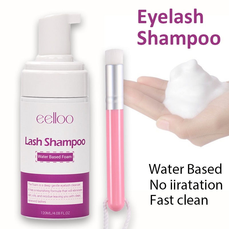 100ml Foam Lash Shampoo Eyelash Extensions Washing Cleanser Eyelashes