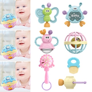 7 PCS Set Kids Teeth Gum Soothing Tools 6 Months  Teether Grinder Toddler Toys Baby Bite Toys #4
