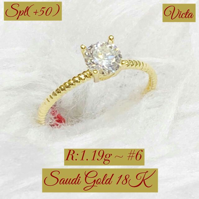 18K Saudi Gold Engagement Ring | Shopee Philippines