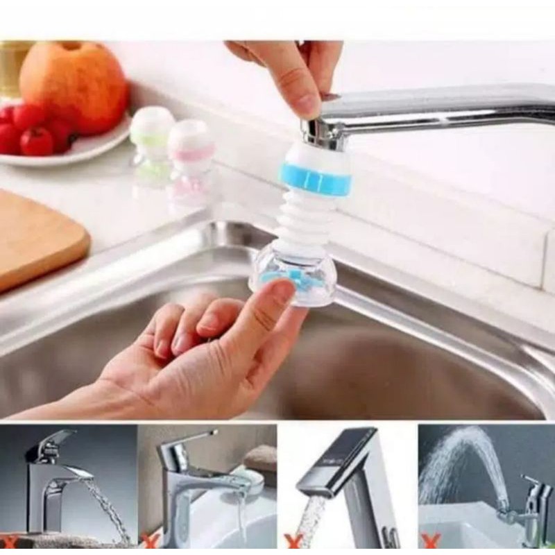 Flexible Faucet Connection Water Irritation Anti Splash Shower Head