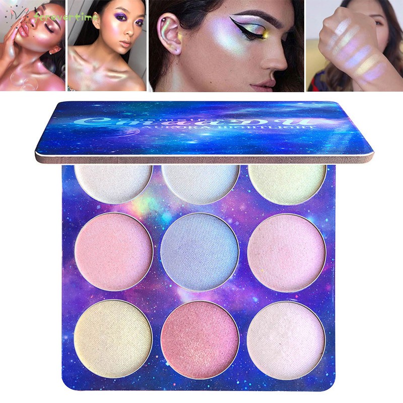 multi color highlighter makeup