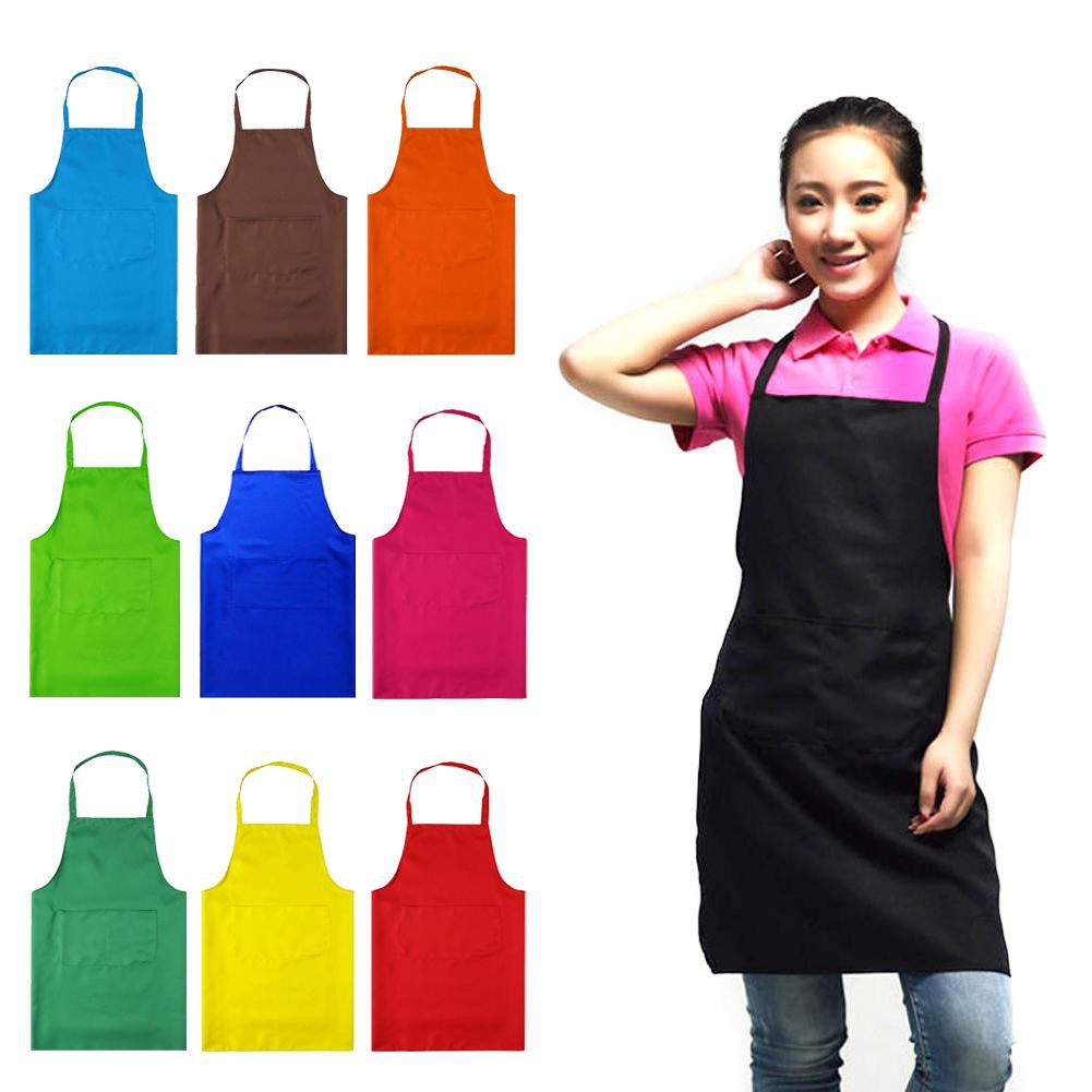 Kitchen Apron Plain Cotton (Poly cotton 19 inches x 26 inches) Shopee