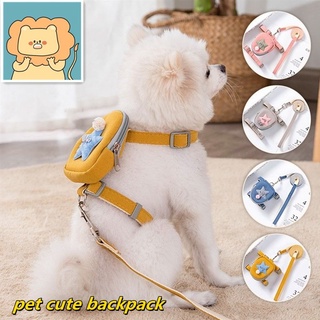 Collar Pet Leash Pet Collar Cat And Dog Universal Adjustable Star Snack Bag pet leash with bag