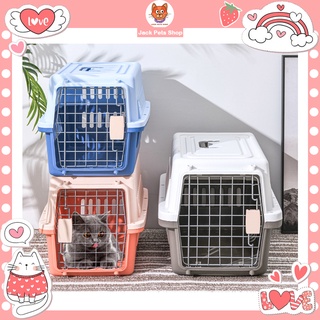 Pet Carrier Travel Cage Dog Cat Crates Airline Approved Pet Cage Included Feeder Bowl Pet Carrier