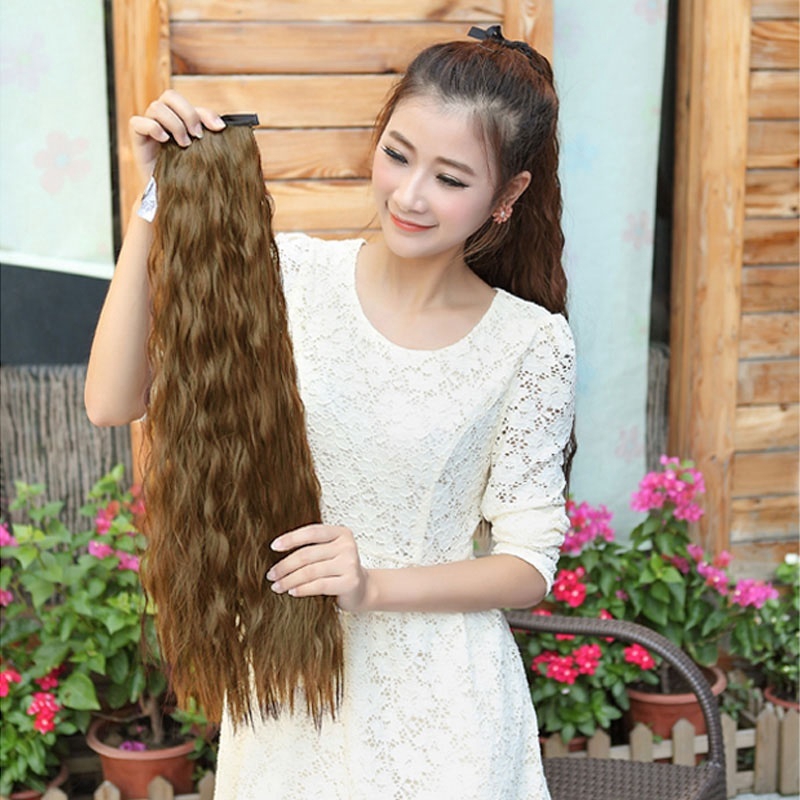4 Colors Women New Cute Girls Long Synthetic Wavy Ponytail