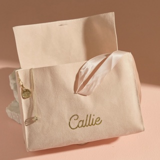 Callie Velvet Pouch With Ribbon Gift Packaging Shop.callie #3