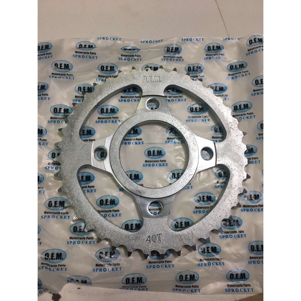 tmx 125 sprocket size