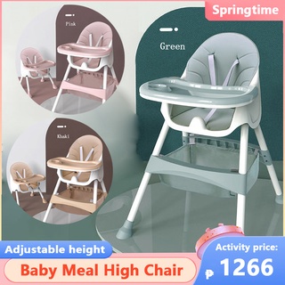 Baby high chair Foldable High Chair Booster Seat For Baby Dining Feeding Adjustable Height