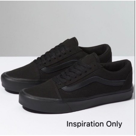 all black canvas shoes